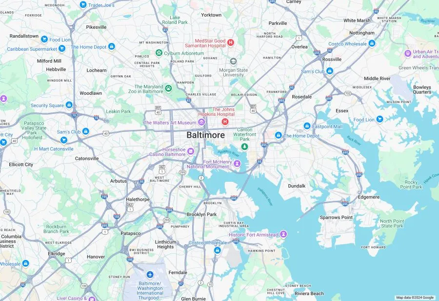 Baltimore Map
